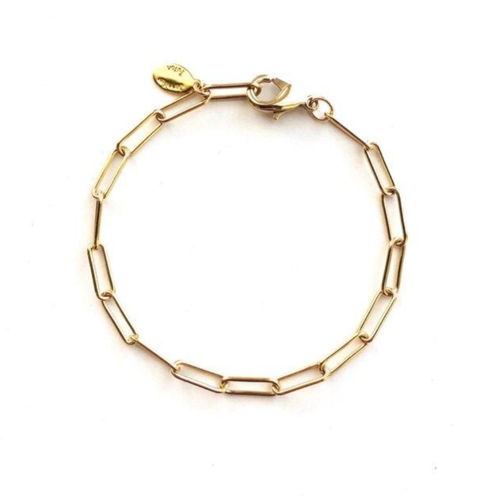 Jennifer Tuton Open Links Paperclip Bracelet